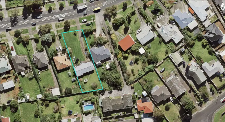 584 Massey Road — Aerial site context (before development)