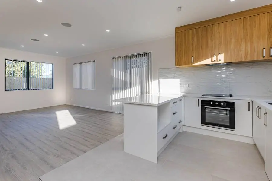 Tasman Drive — Open-plan kitchen and living
